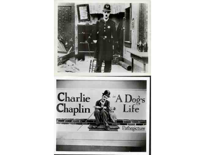 CHARLIE CHAPLIN, group of classic celebrity portraits, stills or photos