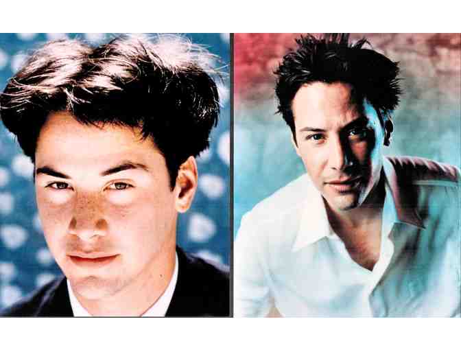 KEANU REEVES, group of color and B/W classic celebrity portraits and photos