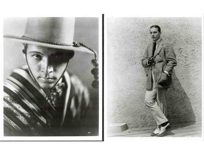 RUDOLPH VALENTINO, group of classic celebrity portraits, stills or photos