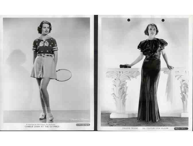 PAULINE MOORE, group of classic celebrity portraits, stills or photos