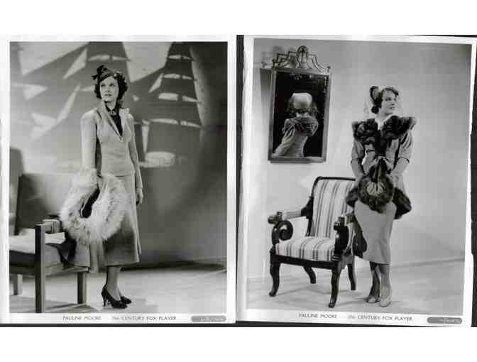 PAULINE MOORE, group of classic celebrity portraits, stills or photos