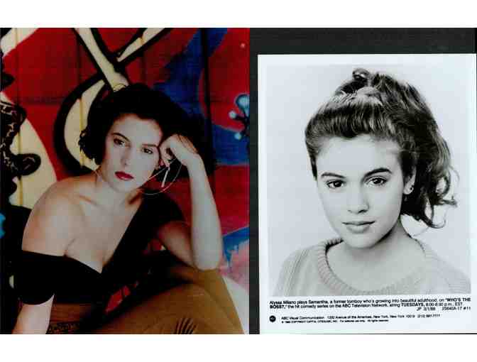 ALYSSA MILANO, group of classic celebrity portraits, stills or photos