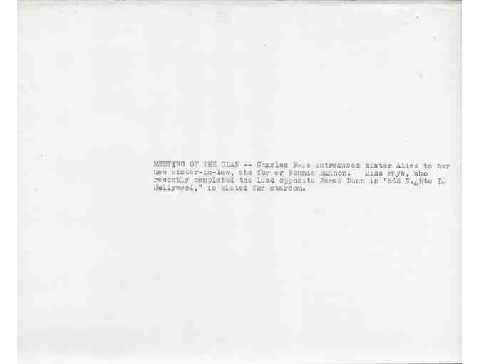 ALICE FAYE, group of classic celebrity portraits, stills or photos