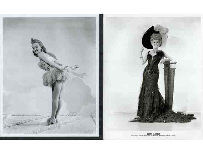 BETTY GRABLE, group of classic celebrity portraits, stills or photos
