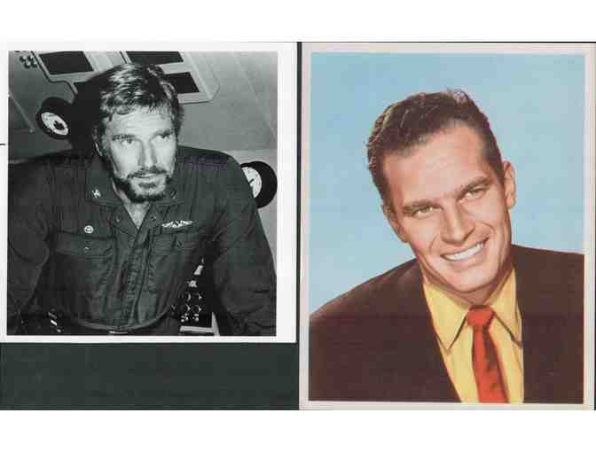 CHALTON HESTON, collectors lot, group of classic celebrity portraits, stills or photos