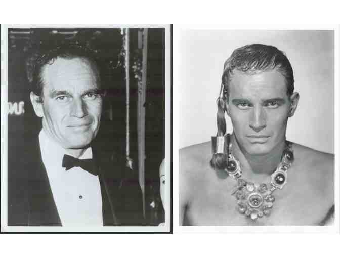 CHALTON HESTON, collectors lot, group of classic celebrity portraits, stills or photos