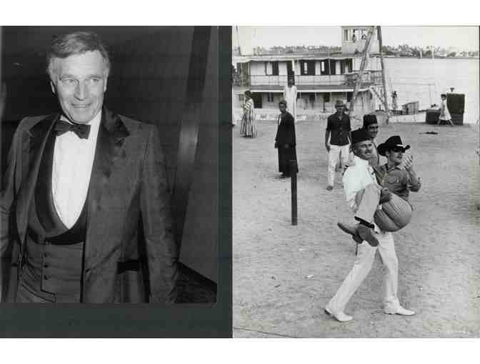 CHALTON HESTON, collectors lot, group of classic celebrity portraits, stills or photos