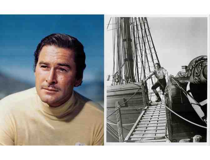 ERROL FLYNN, group of classic celebrity portraits, stills or photos