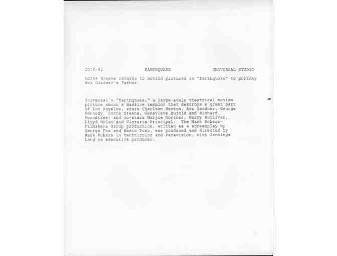 LORNE GREEN, group of classic celebrity portraits, stills or photos