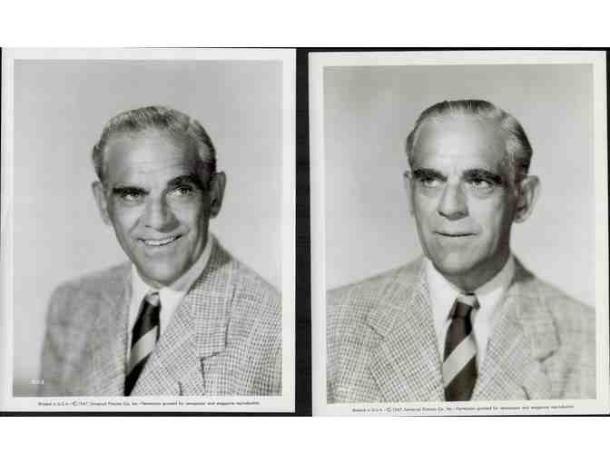 BORIS KARLOFF, group of classic celebrity portraits, stills or photos