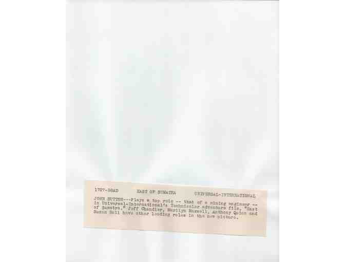 JOHN SUTTON, group of classic celebrity portraits, stills or photos