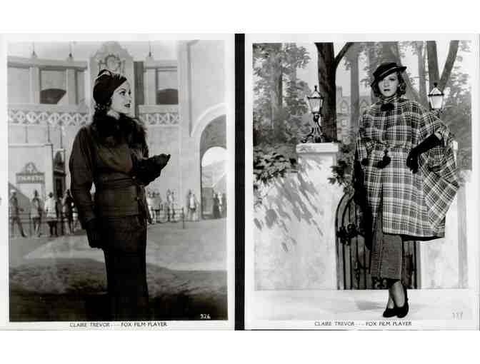 CLAIR TREVOR, group of classic celebrity portraits, stills or photos