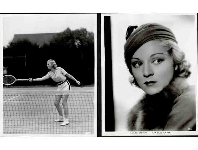 CLAIR TREVOR, group of classic celebrity portraits, stills or photos