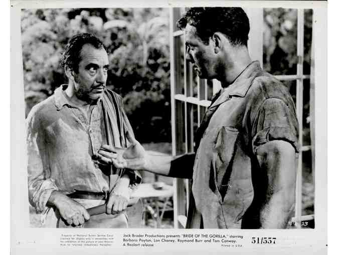 BRIDE OF THE GORILLA, 1951, movie stills, Raymond Burr, Lon Chaney Jr