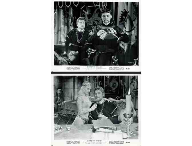 LANCELOT AND GUINEVERE, 1963, 8x10 production stills, Cornel Wilde, Jean Wallace