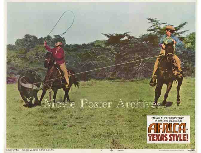 AFRICA -- TEXAS STYLE, 1967, lobby cards, Hugh O'Brian, John Mills