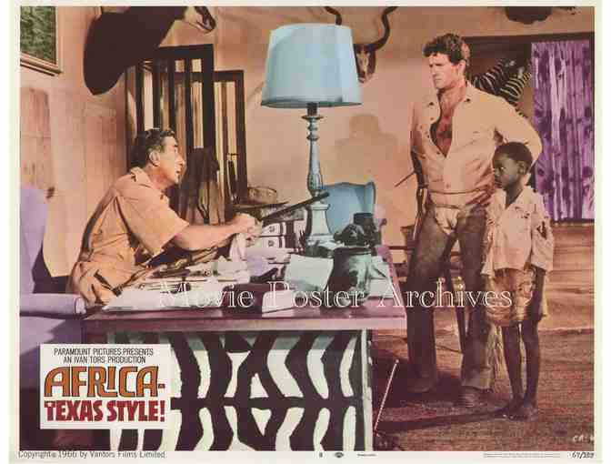 AFRICA -- TEXAS STYLE, 1967, lobby cards, Hugh O'Brian, John Mills
