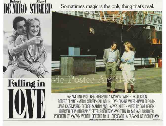 FALLING IN LOVE, 1984, lobby cards, Robert De Niro, Meryl Streep, Harvey Keitel