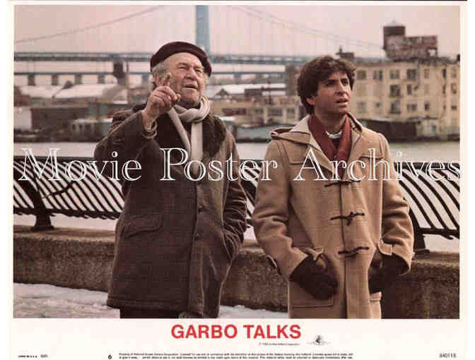 GARBO TALKS, 1984, lobby cards, Anne Bancroft, Ron Silver, Carrie Fisher
