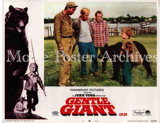 GENTLE GIANT, 1967, lobby cards, Dennis Weaver, Vera Miles, Clint Howard