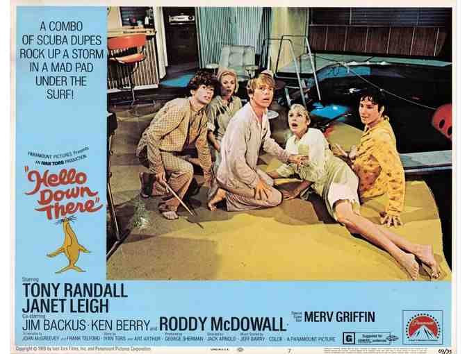 HELLO DOWN THERE, 1969, lobby cards, Tony Randall, Janet Leigh