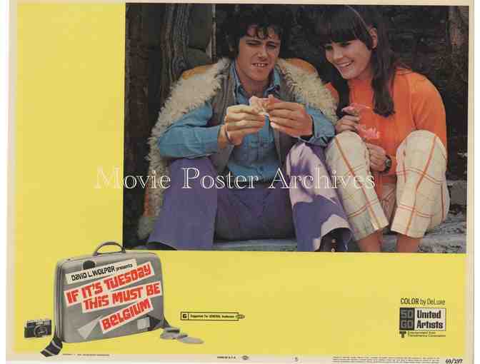 IF ITS TUESDAY THIS MUST BE BELGIUM, 1969, lobby cards, Suzanne Pleshette