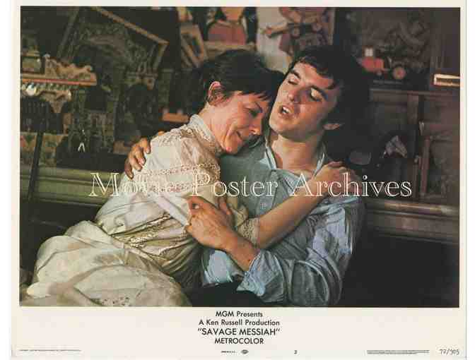 SAVAGE MESSIAH, 1972, lobby cards, Helen Mirren, Robert Lang