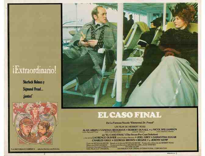 SEVEN PERCENT SOLUTION, 1976, lobby cards, Alan Arkin, Robert Duvall