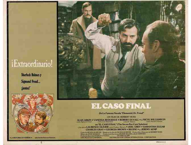 SEVEN PERCENT SOLUTION, 1976, lobby cards, Alan Arkin, Robert Duvall