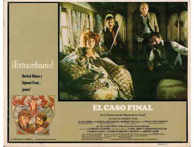 SEVEN PERCENT SOLUTION, 1976, lobby cards, Alan Arkin, Robert Duvall