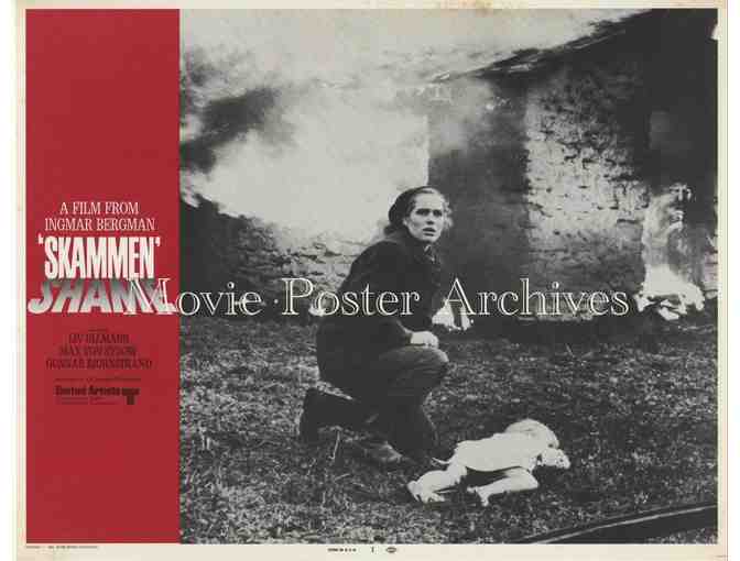 SHAME, 1969, lobby cards, Liv Ullmann, Max Von Sydow