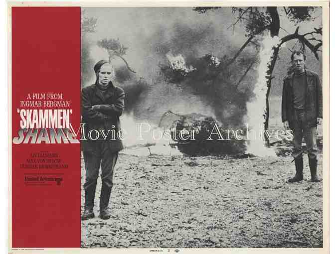 SHAME, 1969, lobby cards, Liv Ullmann, Max Von Sydow