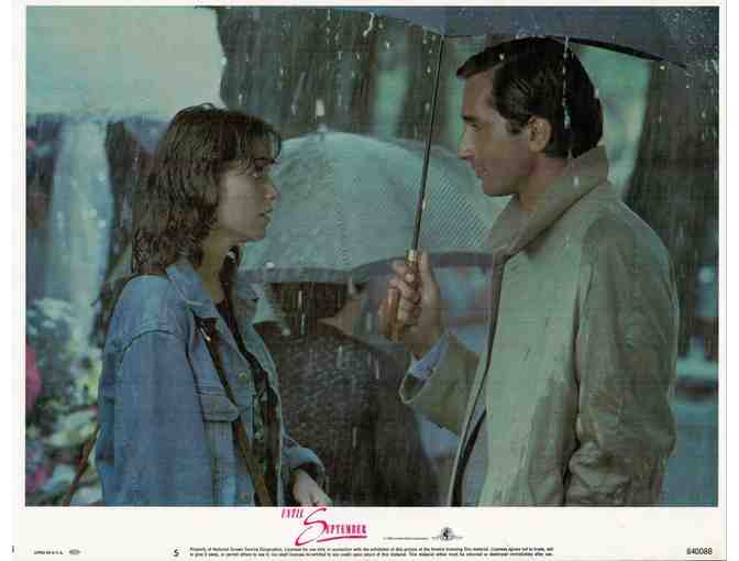 UNTIL SEPTEMBER, 1984, lobby cards, Karen Allen, Christopher Cazenove
