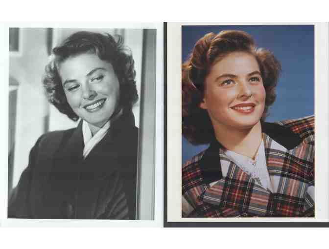 INGRID BERGMAN, group of classic celebrity portraits, stills or photos