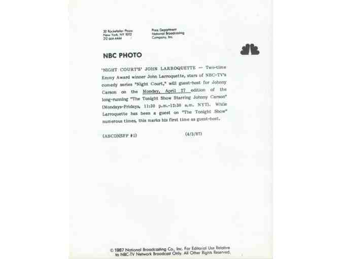 JOHN LARROQUETTE, group of classic celebrity portraits, stills or photos