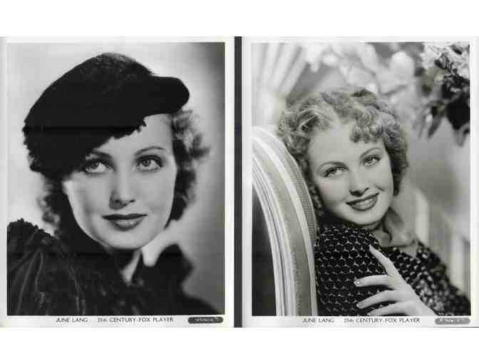 JUNE LANG, collectors lot, group of classic celebrity portraits, stills or photos