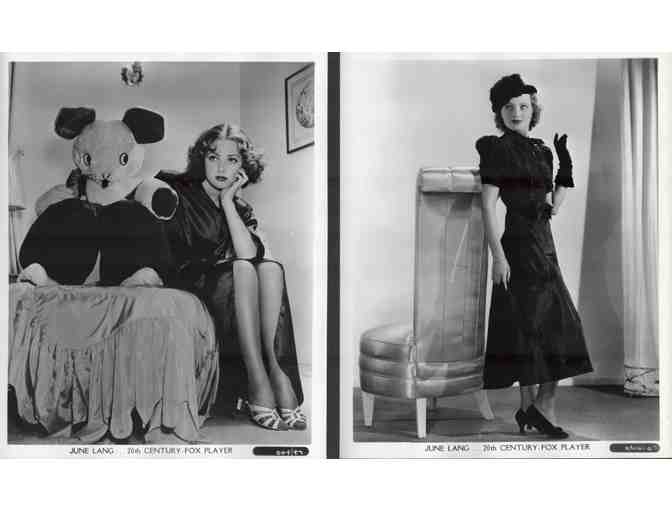 JUNE LANG, collectors lot, group of classic celebrity portraits, stills or photos