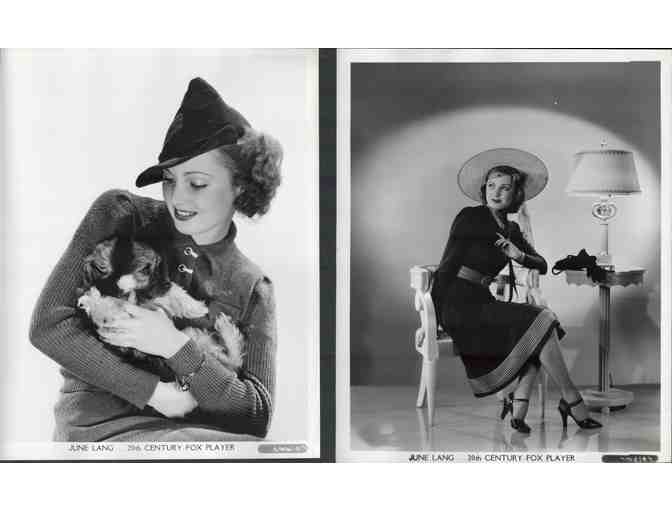 JUNE LANG, collectors lot, group of classic celebrity portraits, stills or photos