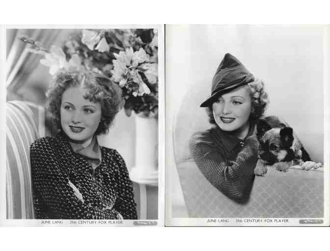 JUNE LANG, collectors lot, group of classic celebrity portraits, stills or photos