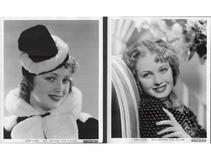 JUNE LANG, collectors lot, group of classic celebrity portraits, stills or photos