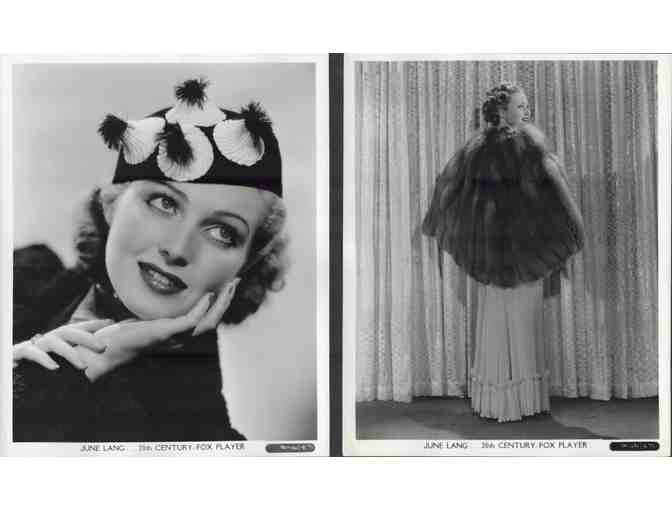 JUNE LANG, collectors lot, group of classic celebrity portraits, stills or photos