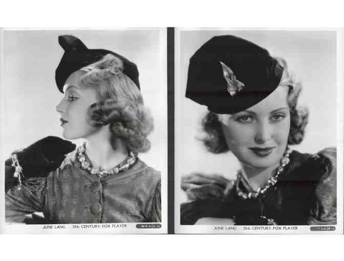 JUNE LANG, collectors lot, group of classic celebrity portraits, stills or photos