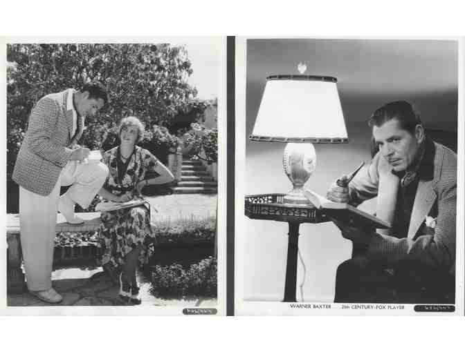 WARNER BAXTER, group of classic celebrity portraits, stills or photos