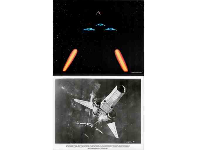 BATTLESTAR GALACTICA, 1978, cards and still, Lorne Greene, Richard Hatch