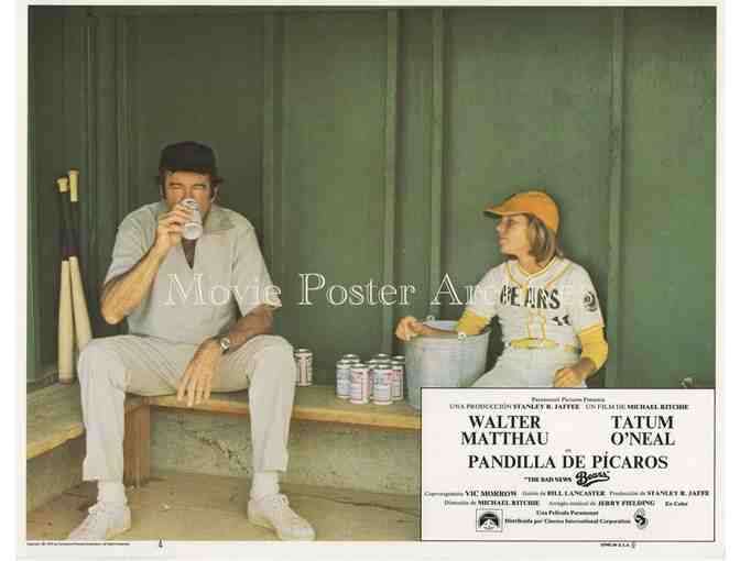 BAD NEWS BEARS, 1976, Spanish lobby cards, Walter Matthau, Tatum ONeal