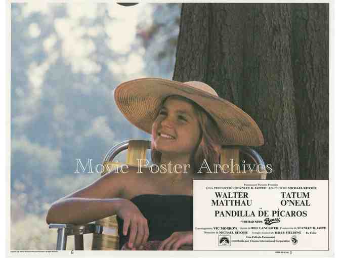 BAD NEWS BEARS, 1976, Spanish lobby cards, Walter Matthau, Tatum ONeal