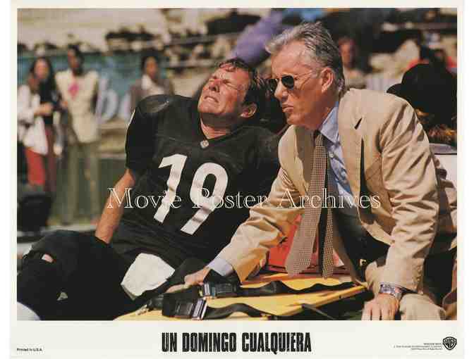 ANY GIVEN SUNDAY, 1999. Spanish lobby cards, Al Pacino, Cameron Diaz, Jim Brown