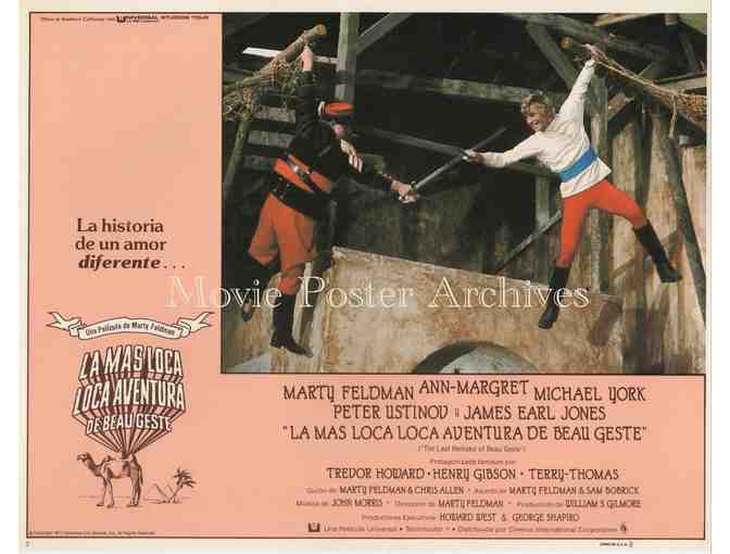 LAST REMAKE OF BEAU GESTE, 1977, Spanish lobby cards, Marty Feldman
