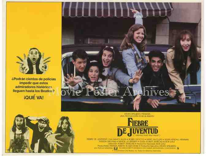 I WANNA HOLD YOUR HAND, 1978, Spanish lobby cards, Nancy Allen, Marc McClure