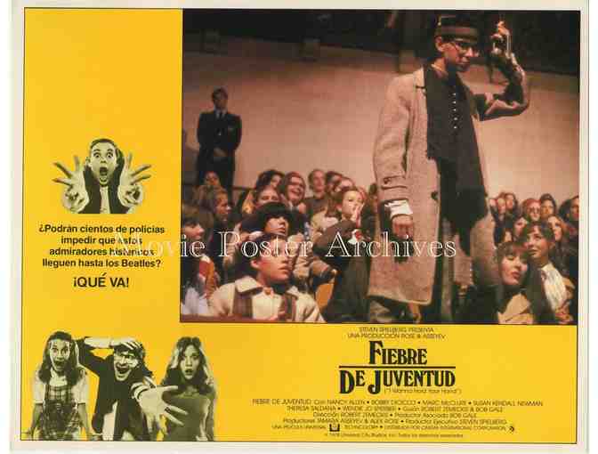 I WANNA HOLD YOUR HAND, 1978, Spanish lobby cards, Nancy Allen, Marc McClure